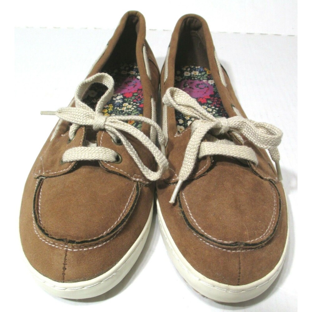 Rocket Dog Women Brown Leather Boat Shoes Loafers Size 10 - Picture 3 of 8